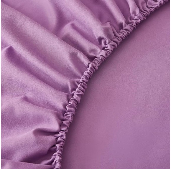 Bed Sheet Set - Brushed Microfiber Bedding - Bedding Sheets & Pillowcases - Deep Pockets - Easy Fit - Breathable & Soft Hotel Sheets - 4 Piece Full Purple