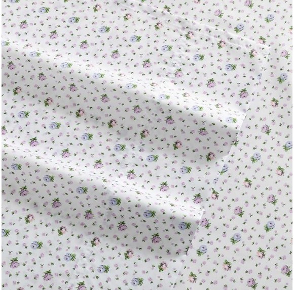 Twin Sheets, Soft & Lightweight Bedding, Fade & Wrinkle Resistant (Pretty Floral Ditsy Purple, Twin)