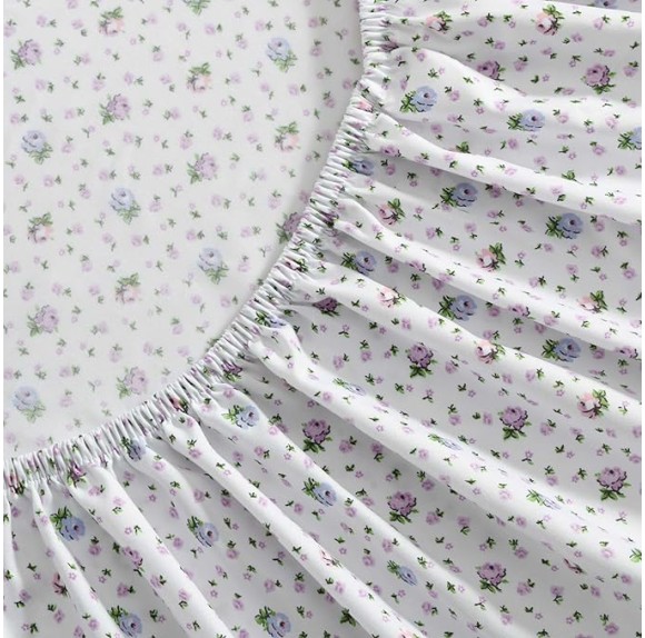 Twin Sheets, Soft & Lightweight Bedding, Fade & Wrinkle Resistant (Pretty Floral Ditsy Purple, Twin)