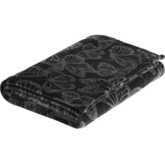 Comforter Set, Soft Bedding with Matching Shams, Bonus Throw Included, Chic Solid Room Decor (Signature Hotel Black, Full/Queen)