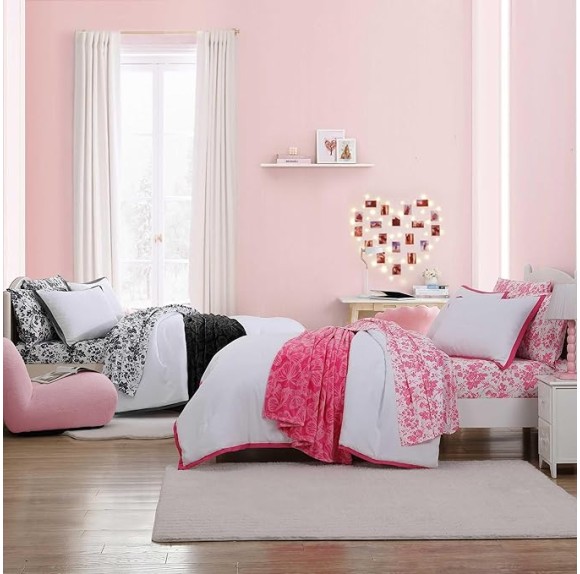 Comforter Set, Soft Bedding with Matching Sham, Bonus Throw Included, Chic Solid Room Decor (Signature Hotel Black, Twin)