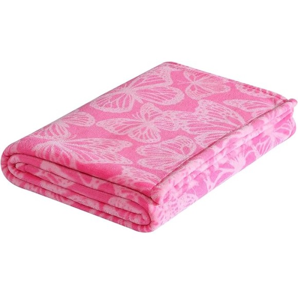 Comforter Set, Soft Bedding with Matching Sham, Bonus Throw Included, Chic Solid Room Decor (Signature Hotel Pink, Twin)