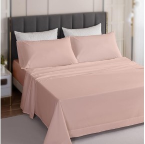 Deep Pocket Queen Sheet Set, Washed Cotton Percale Bedding Sheet Set, 100% Cotton Sheet Set Moisture-Wicking Sheet Set, 4 Piece Cooling Bed Sheets