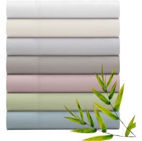 Luxury 100% Viscose Bamboo Bed Sheet Set (4pc), Eco-Friendly & Cooling Bed Sheets, Sustainable Viscose Bamboo Sheets Full Size, Full Viscose Bamboo Sheets, Ivory - Full Size