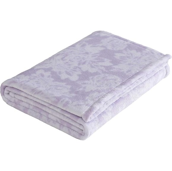 Twin Comforter Set, Super Soft 6-Piece Bedding with Matching Sham & Sheets, Includes Bonus Pillowcase & Reversible Plush Throw, Chic Room Decor (Ombre Purple, Twin)