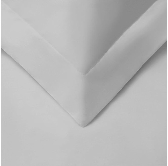 Egyptian Cotton 700 Thread Count Duvet Cover Set, Soft Comforter Covers, Luxury Bedding Essentials, Button Closure, Includes 1 Duvet Cover, 2 Pillow Shams, King/California King, Chrome