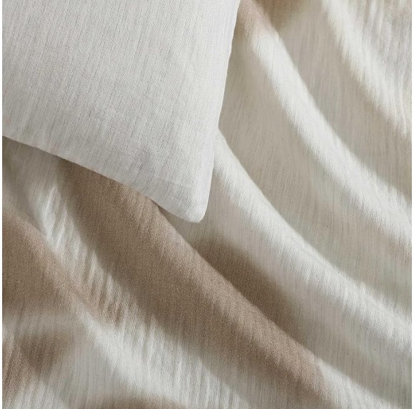- King Duvet Cover Set, Soft Cotton Bedding with Matching Shams, Floral Bed Essentials, Oeko-Tex Certified (Shadow Branches Beige, King)